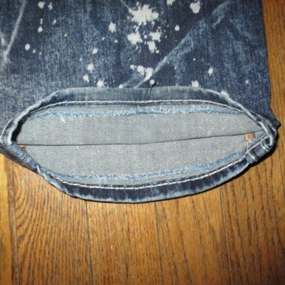 ROCK REVIVAL Chenko Straight Acid Splatter Jeans Sz 38 - Picture 11 of 12